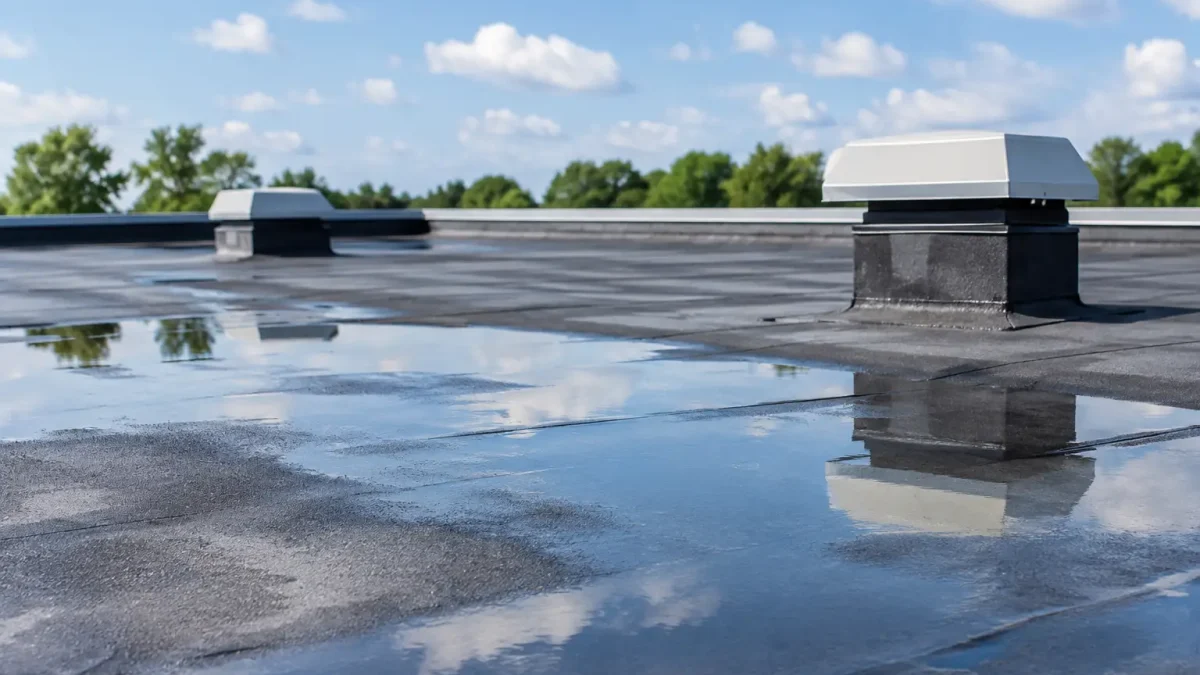 How to Prevent Roof Ponding on Low-Slope Roofs